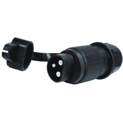 Toma de enchufe DIN 9680 de 3 polos 12 /24V aérea