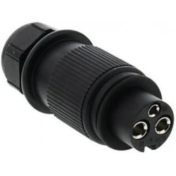 Toma de enchufe DIN 9680 de 3 polos 12V aereo