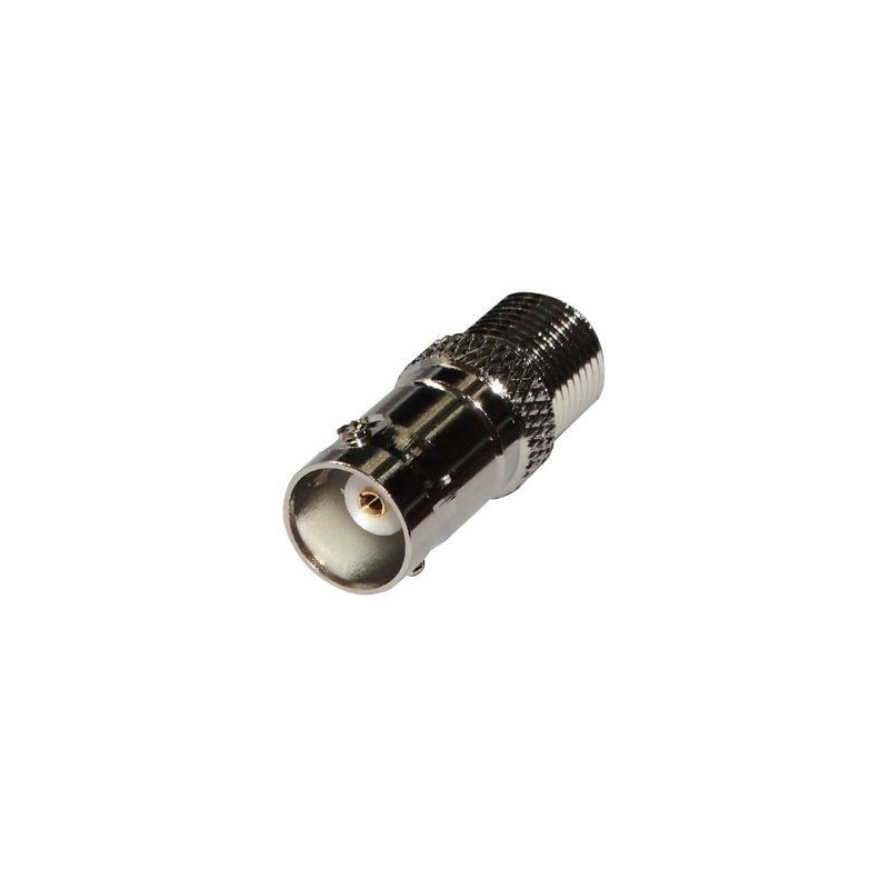 Adaptador BNC hembra a F hembra