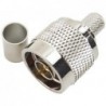Conector N macho para H-155, LMR-240, RG59, RG-6