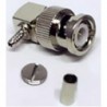 Conector BNC macho para RG174 (codo 90º)
