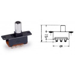Interruptor miniatura deslizante (6 contactos)