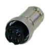 Conector hembra de 4 pins para micrófono