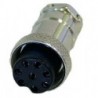 Conector hembra de 8 pins para micrófono