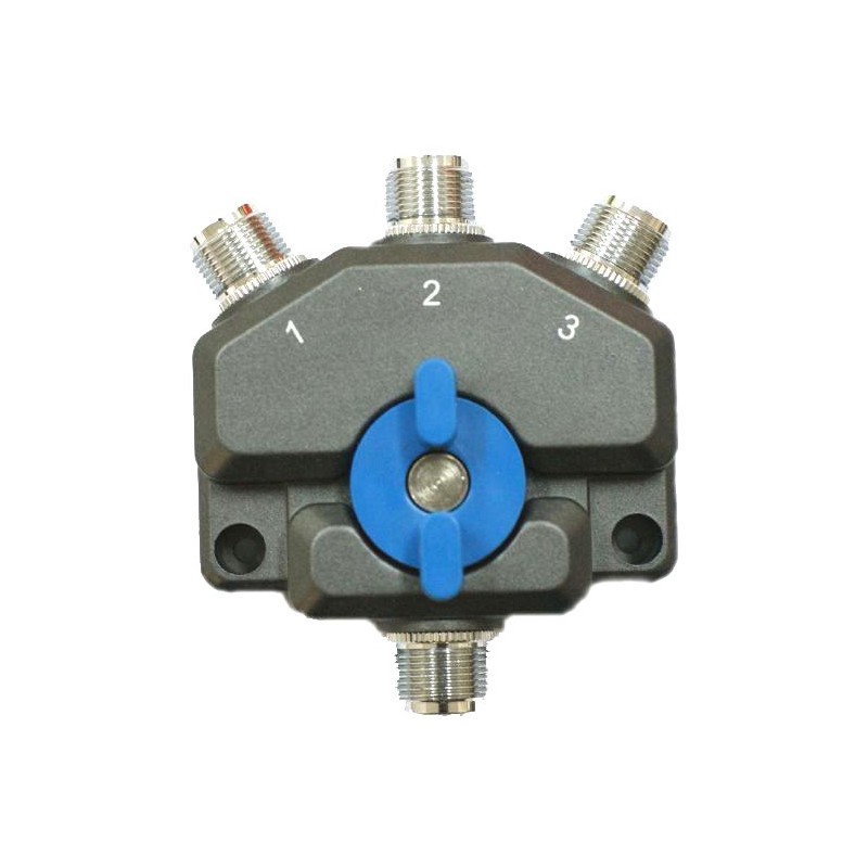 Conmutador coaxial para antenas de emisora con conectores N