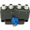 Conmutador coaxial D-original AV-SW4N con conectores N para 4 antenas de emisora