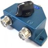 Selector de antenas de emisora CX-201 con conectores PL de dos posiciones y puesta a tierra