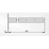 Dimensiones lateral soporte angulo Televes 2401