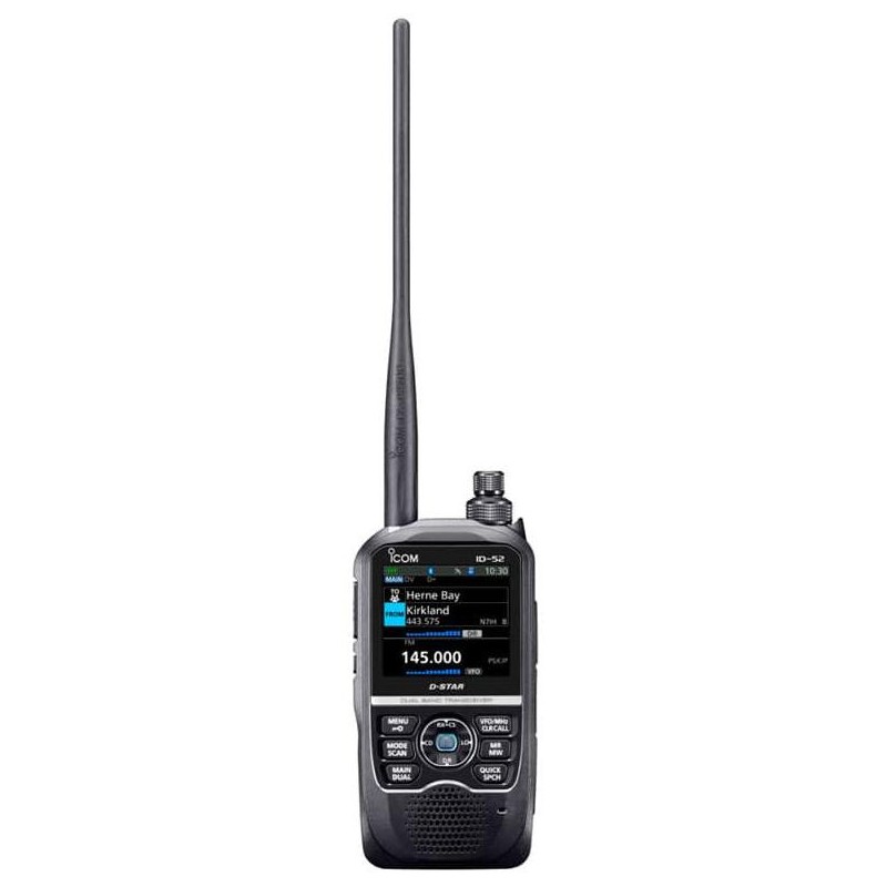 Walkie ICOM ID-52E con D-Star, Bluetooth y GPS. Walkie ICOM ID-52E con D-Star, Bluetooth y GPS.
