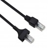 Conectores RJ45 con gomas de cable rizado para microfono emisoras Kenwood (8 CONDUCTORES) micrófonos KMC-32 y KMC-30
