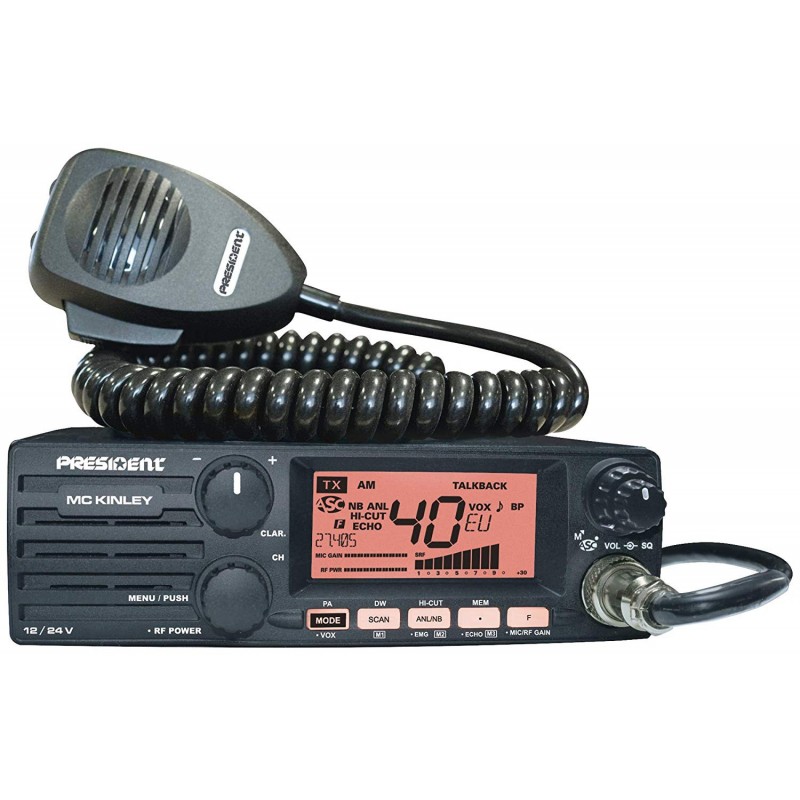 emisora de cb 27mhz president mc kinley con am fm usb lsb ssb bandas ...