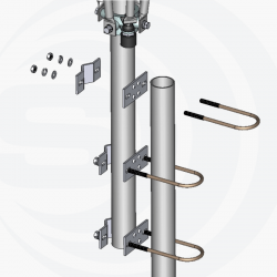 Anclaje al mástil, antena de base para emisora Sirio new vector 4000