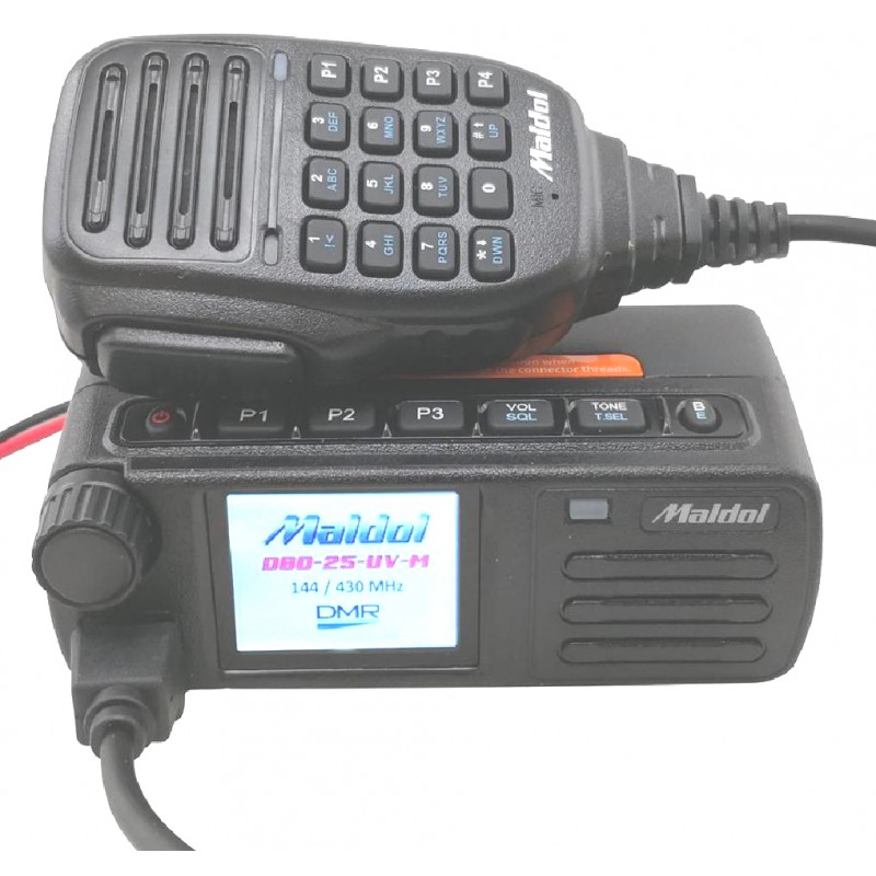 Mini emisora doble banda analógica FM y digital DMR MALDOL DBD-25-UV-M Mini emisora doble banda analógica FM y digital DMR MALDOL DBD-25-UV-M