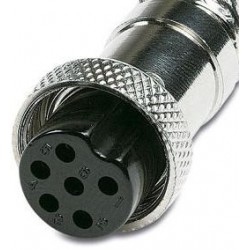 Conector 6 pins de MICRÓFONO DINÁMICO TAMAÑO  PEQUEÑO