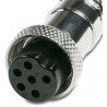 Conector 6 pins de MICRÓFONO DINÁMICO TAMAÑO  PEQUEÑO
