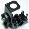 Soporte de antena de emisora para barra de retrovisor inclinable en todas las direcciones.