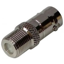 Adaptador BNC hembra a F hembra