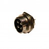 Conector de panel macho de 4 pins para micrófono