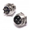 Conector de panel macho de 4 pins para micrófono