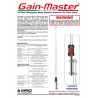 Características Antena de base para banda ciudadana cb 27MHz SIRIO GAIN-MASTER