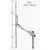 Dimensiones Antena dipolo para CB 27 MHz SIRIO SD27