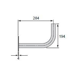 Medidas lateral Soporte Televes 7393