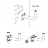 Soporte de tubo en L atornillable Televes 7393