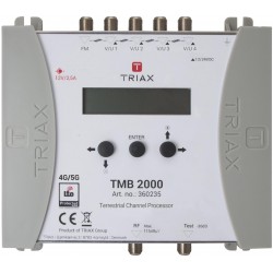 Triax TMB2000 Central Programable de 4 entradas más FM, 1 salidas 55dB con 32 filtros LTE