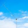 Antena dipolo rígido en v para HF 5 bandas 40, 20, 15, 10 y 6 metros