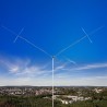 Antena dipolo rígido en v para HF 5 bandas 40, 20, 15, 10 y 6 metros