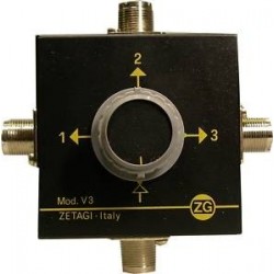 ZETAGI V3 Conmutador de antena de tres posiciones