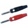 Conector Banana 4mm macho (roja y negra)