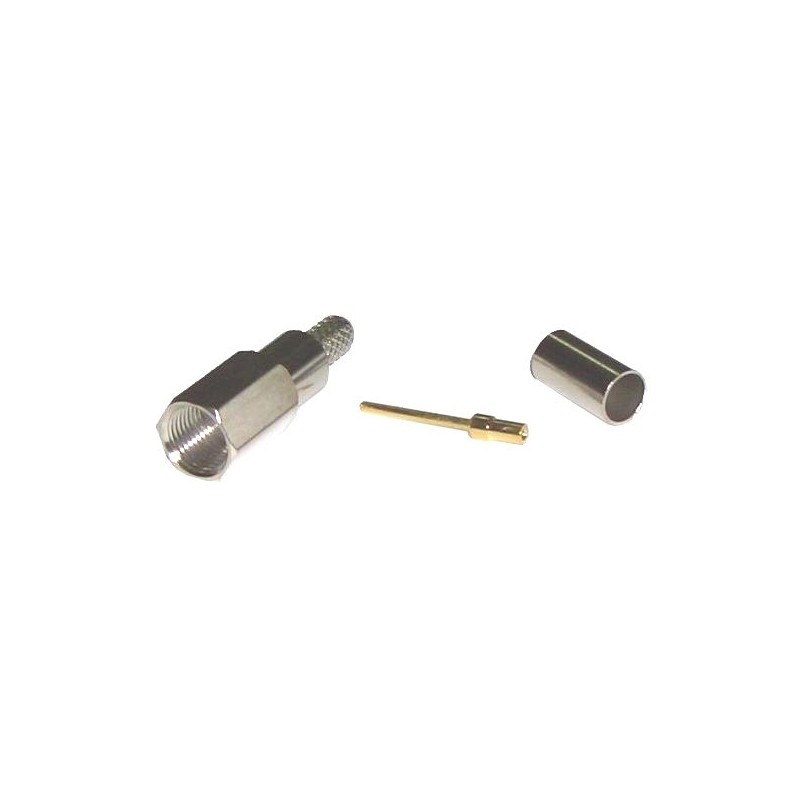 Conector FME macho para cable RG-58 (crimpar)