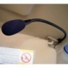 Ejemplo de montaje en parasol de micrófono manos libres TELECOM AV-CB-4 para emisoras de banda ciudadana CB 27MHz